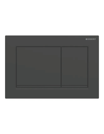 Клавіша змиву Geberit Omega20 (ex Omega30) для подвійного змиву, Square, 115.080.16.1, чорна