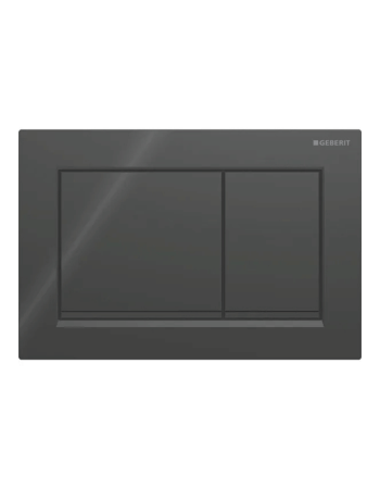 Клавіша змиву Geberit Omega20 (ex Omega30) для подвійного змиву, Square, 115.080.DW.1, чорна