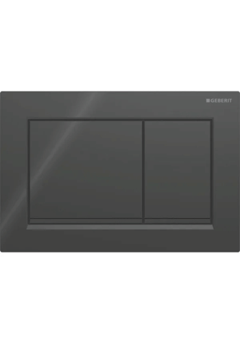 Клавіша змиву Geberit Omega20 (ex Omega30) для подвійного змиву, Square, 115.080.DW.1, чорна Клавіша змиву Geberit Omega20 (ex Omega30) для подвійного змиву, Square, 115.080.DW.1, чорна