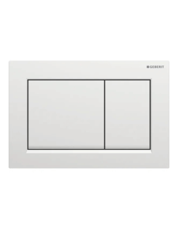 Клавіша змиву Geberit Omega20 (ex Omega30) для подвійного змиву, Square, 115.080.JQ.1, хром
