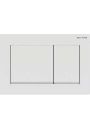 Клавіша змиву Geberit Omega20 (ex Omega30) для подвійного змиву, Square, 115.080.JT.1, біла/хром Клавіша змиву Geberit Omega20 (ex Omega30) для подвійного змиву, Square, 115.080.JT.1, біла/хром