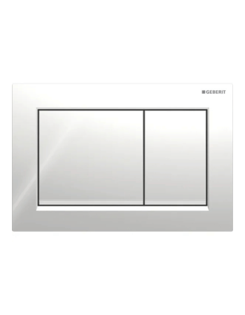 Клавіша змиву Geberit Omega20 (ex Omega30) для подвійного змиву, Square, 115.080.KH.1, хром