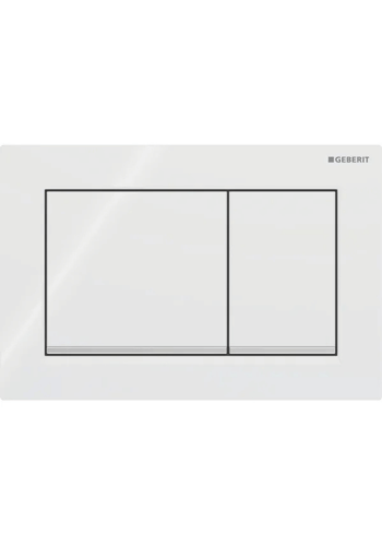 Клавіша змиву Geberit Omega20 (ex Omega30) для подвійного змиву, Square, 115.080.KJ.1, біла/хром Клавіша змиву Geberit Omega20 (ex Omega30) для подвійного змиву, Square, 115.080.KJ.1, біла/хром