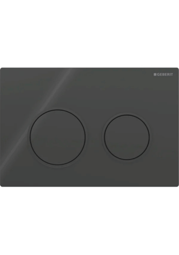 Клавіша змиву Geberit Omega20 для подвійного змиву, Round, 115.085.DW.1, чорна Клавіша змиву Geberit Omega20 для подвійного змиву, Round, 115.085.DW.1, чорна