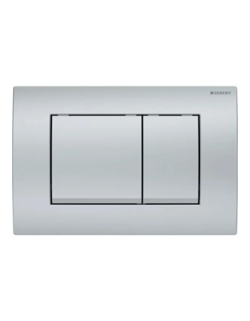 Клавіша змиву Geberit Delta20 (ex Delta30) для подвійного змиву, Square, 115.137.46.1, хром