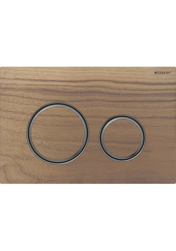Клавіша змиву Geberit Sigma50 (ex Sigma21) для подвійного змиву, Round, 115.651.JX.1, чорний хром / чорний горіх Клавіша змиву Geberit Sigma50 (ex Sigma21) для подвійного змиву, Round, 115.651.JX.1, чорний хром / чорний горіх