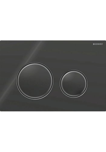 Клавіша змиву Geberit Sigma50 (ex Sigma21) для подвійного змиву, Round, 115.651.SJ.1, чорний хром / чорна Клавіша змиву Geberit Sigma50 (ex Sigma21) для подвійного змиву, Round, 115.651.SJ.1, чорний хром / чорна