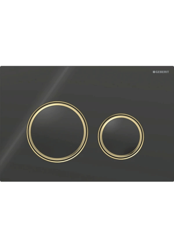 Клавіша змиву Geberit Sigma50 (ex Sigma21) для подвійного змиву, Round, 115.652.SJ.1, червоне золото / чорна Клавіша змиву Geberit Sigma50 (ex Sigma21) для подвійного змиву, Round, 115.652.SJ.1, червоне золото / чорна