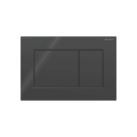 Клавіша змиву Geberit Sigma01 для подвійного змиву, Square, 115.660.DW.1, чорна