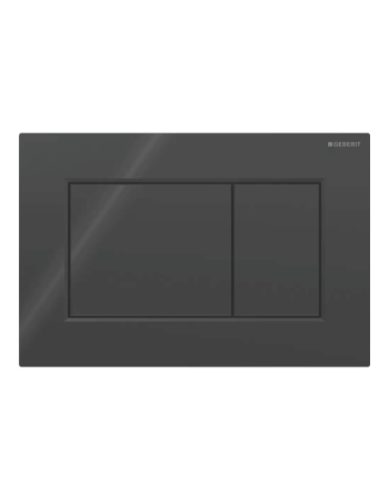 Клавіша змиву Geberit Sigma01 для подвійного змиву, Square, 115.660.DW.1, чорна