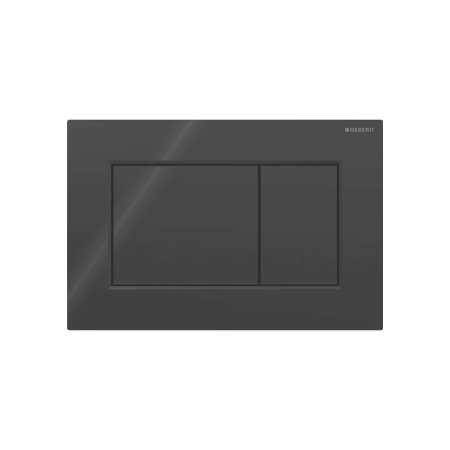 Клавіша змиву Geberit Sigma01 для подвійного змиву, Square, 115.660.DW.1, чорна