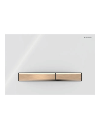 Клавіша змиву Geberit Sigma50 для подвійного змиву, Square, 115.670.11.2, червоне золото / біла