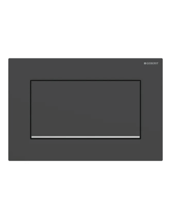 Клавіша змиву Geberit Sigma10 (ex Sigma30) з функцією старт/стоп, Square, з кріпленням на гвинтах, 115.893.14.1, чорна