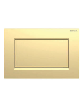 Клавіша змиву Geberit Sigma10 (ex Sigma30) з функцією старт/стоп, Square, з кріпленням на гвинтах, 115.893.45.1, позолота