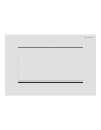 Клавіша змиву Geberit Sigma10 (ex Sigma30) з функцією старт/стоп, Square, з кріпленням на гвинтах, 115.893.JT.1, біла