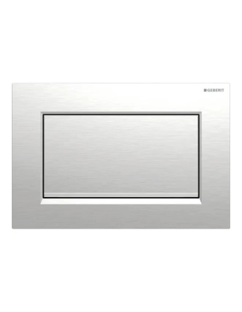 Клавіша змиву Geberit Sigma10 (ex Sigma30) з функцією старт/стоп, Square, з кріпленням на гвинтах, 115.893.KX.1, хром