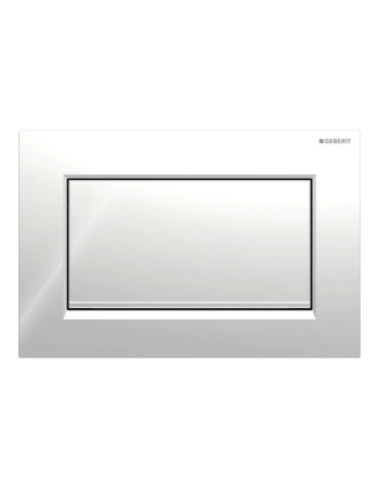 Клавіша змиву Geberit Sigma10 (ex Sigma30) з функцією старт/стоп, Square, з кріпленням на гвинтах, 115.893.KY.1, хром