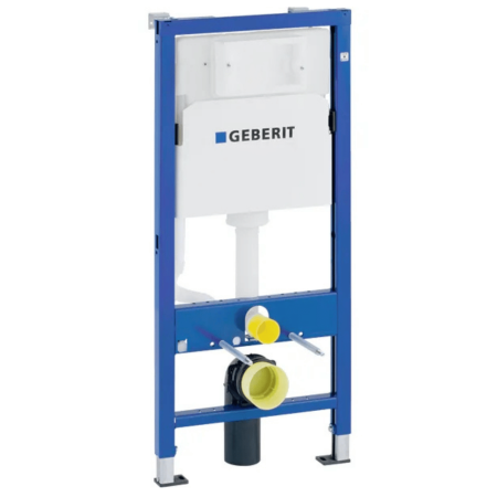 Інсталяція для підвісного унітаза Geberit Duofix Basic, 112 см, зі змивним бачком прихованого монтажу Delta 12 см, з кріпленням 458.103.00.1