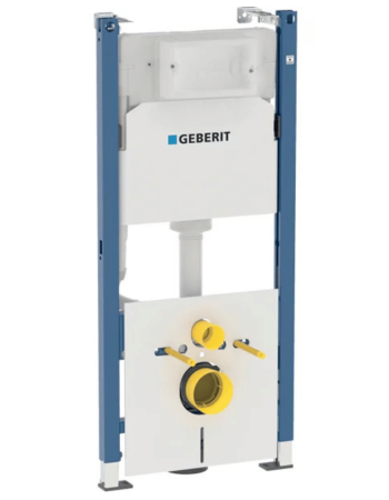 Інсталяція для підвісного унітаза Geberit Duofix, 112 см, зі змивним бачком прихованого монтажу Delta 12 см 458.126.00.1