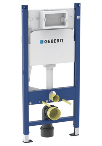 Інсталяція для підвісного унітаза Geberit Duofix Basic, 112 см, зі змивним бачком прихованого монтажу Delta 12 см 111.153.00.1