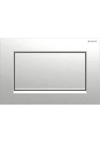 Клавіша змиву Geberit Sigma10 (ex Sigma30) з функцією старт/стоп, Square, з кріпленням на гвинтах, 115.893.KX.1, хром