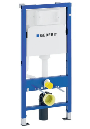 Інсталяція для підвісного унітаза Geberit Duofix Basic, 112 см, зі змивним бачком прихованого монтажу Delta 12 см, з кріпленням 458.103.00.1