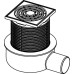 Комплект дренажного трапа TECEdrainpoint S50 3601050, екстраплоский, без фланця