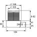 Комплект дренажного трапа TECEdrainpoint S50 3601050, екстраплоский, без фланця