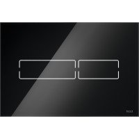 Панель змиву для унітаза TECElux Mini 9240961, скло чорне, сенсорна