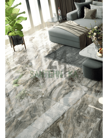Керамограніт TEO Ceramics Arabesco brown 60х60 глянсова