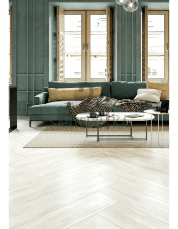 Керамограніт TEO Ceramics Bianco White 19,8х120 матова