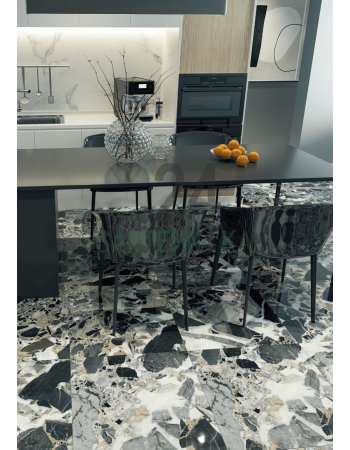 Керамограніт TEO Ceramics Parma black 60х60 глянсова