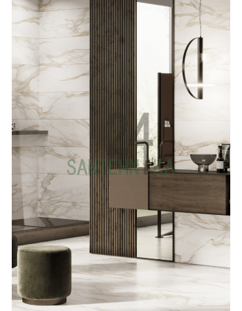 Керамограніт TEO Ceramics Calacatta gold 30х90 матова сатинова