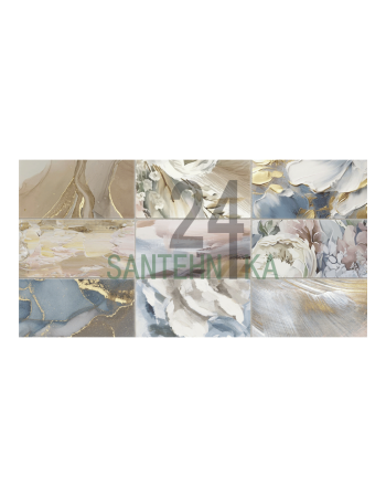 Керамічна плитка TEO Ceramics Fiora patchwork 30,8х60,8 матова сатинова