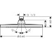 Верхній душ 240 1jet EcoSmart hansgrohe Crometta S, 26724670