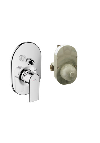 Змішувач прихованого монтажу для ванни з прихованою частиною hansgrohe Vernis Shape, 71472000