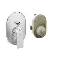 Змішувач прихованого монтажу для ванни з прихованою частиною hansgrohe Rebris E, 72458000