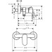 Змішувач для душу hansgrohe Rebris S, 72643000